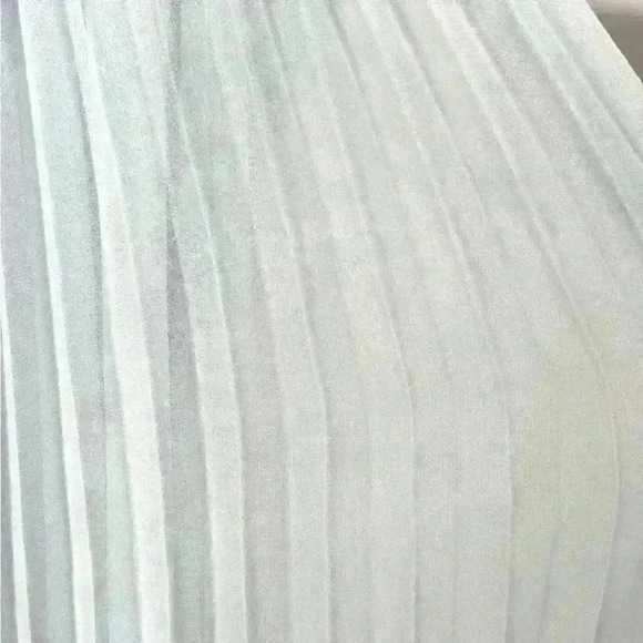 Self Portrait Blue Pleated Goddess Dress Gown Size Medium - Picture 11 of 13